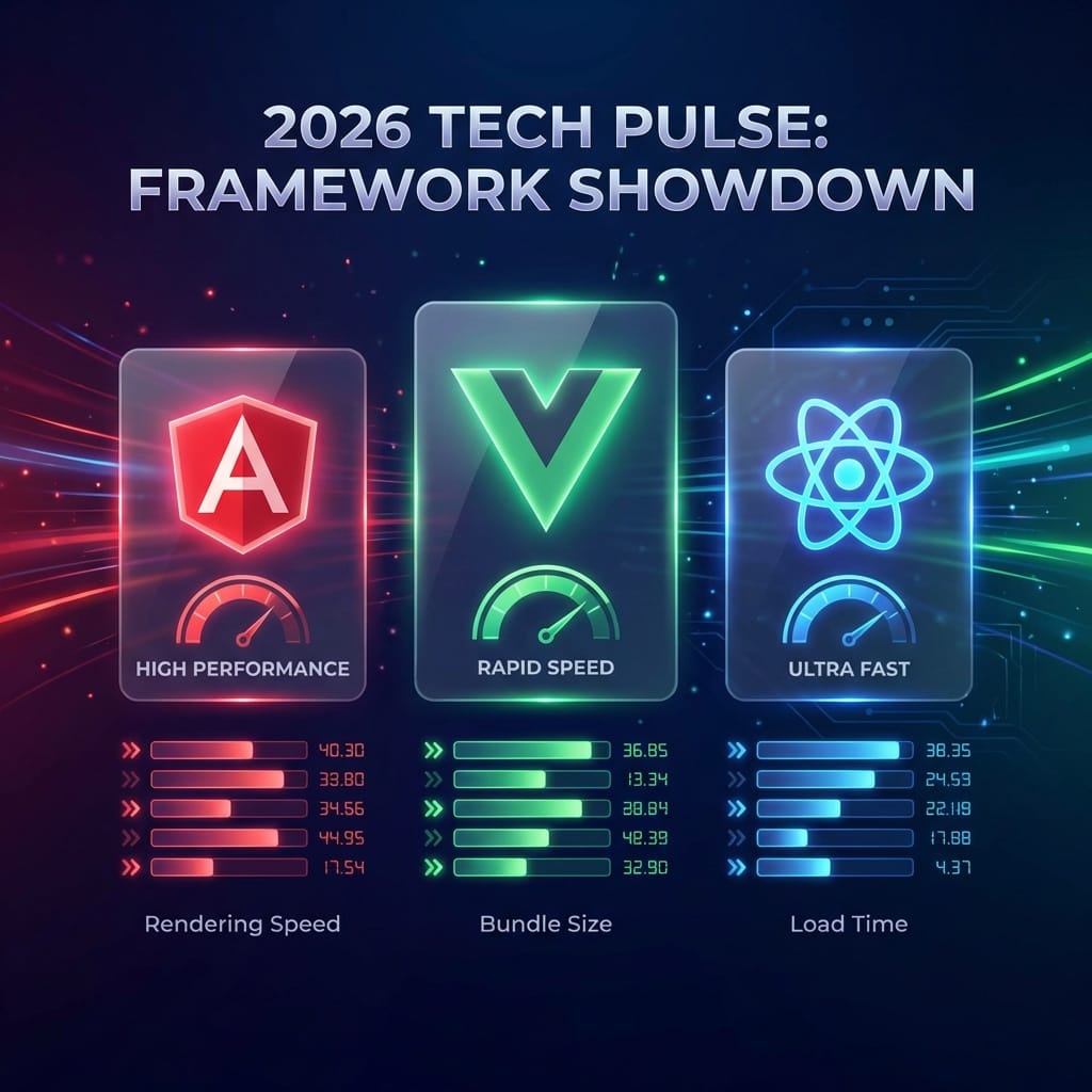 Angular vs. React vs. Vue.js: 2026 Performans Rehberi