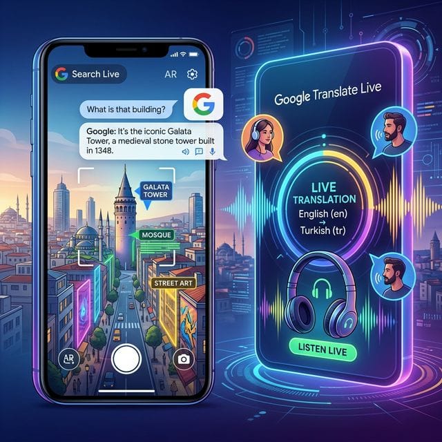 Google Search Live Türkiye'de Kullanıma Açıldı: Kamerayla Konuşarak Arama Dönemi Başlıyor - öne çıkan yazı görseli