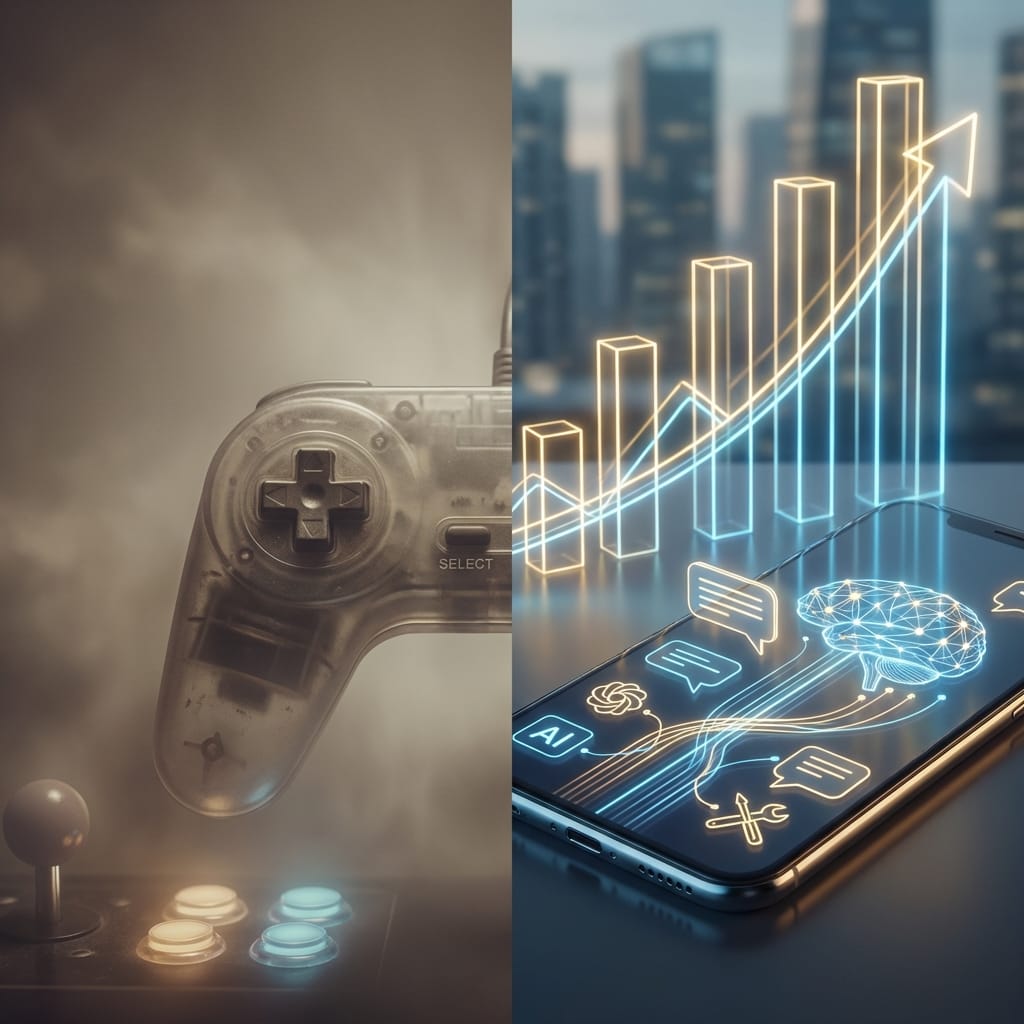 2025'te Mobil Uygulama Gelirleri İlk Kez Oyunları Geride Bıraktı: Yapay Zeka Devrimi